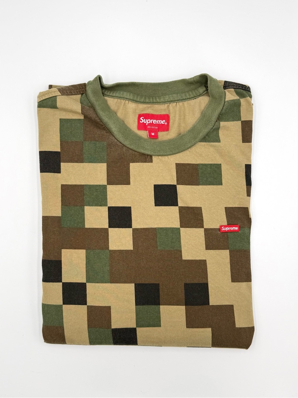 FW20 Supreme Small Box Long Sleeve Tee Olive Digi Camo